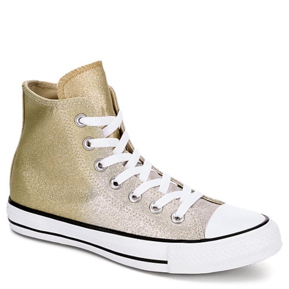 New Women's Converse Hi Ombre Metallic Sneakers - Picture 2 of 8